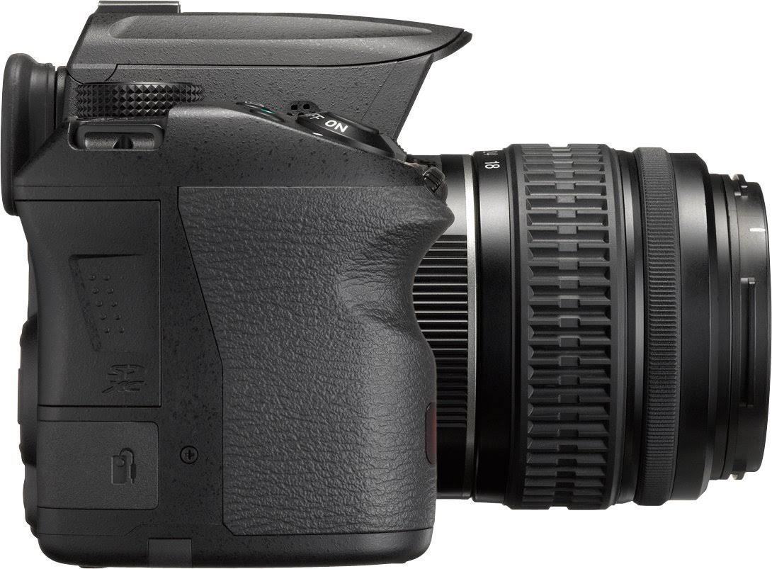 Black 16.3 MP Digital SLR Camera with 18-55mm and 55-300mm Lenses X55801
