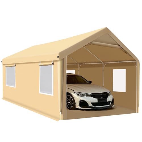 26X14X10.5FT Portable Paint Booth with 6pcs Mesh Windows U6230