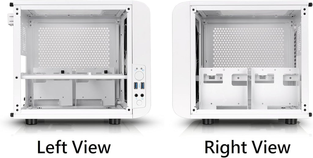 White Mini ITX Cube Computer Chassis Y597360