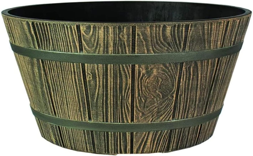 16 Inch Whiskey Barrel Planter in Aged Oak Color H363878