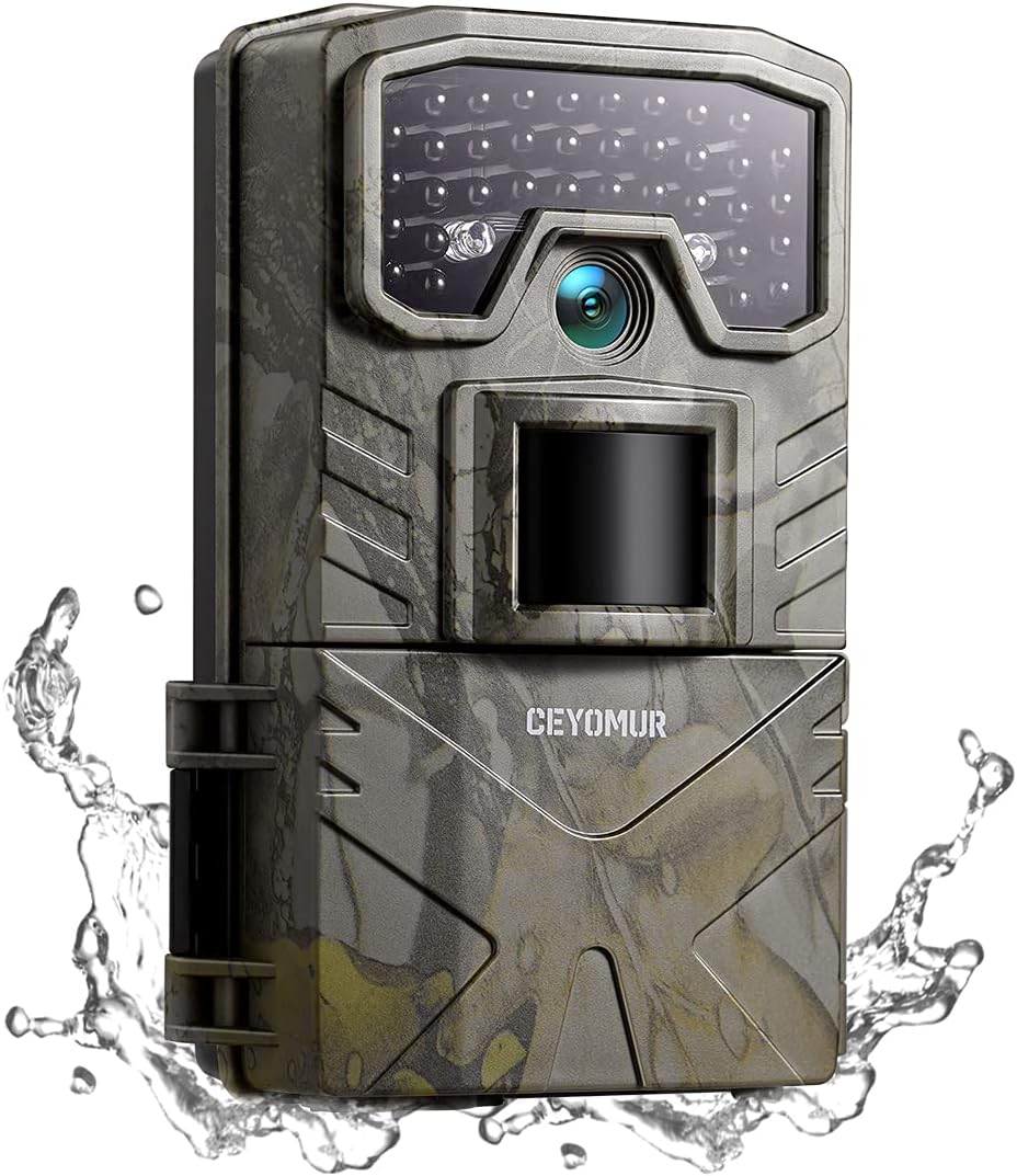 30MP 1080P Trail Camera with Low Glow IR LEDs Night Vision Motion Activated IP66 Waterproof E709
