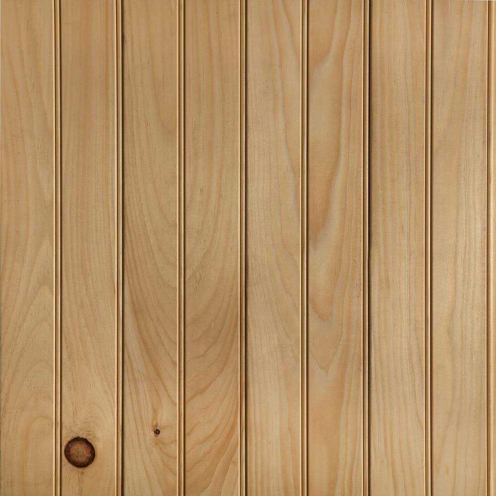 Unfinished Pine Tongue and Groove Wall Plank D231