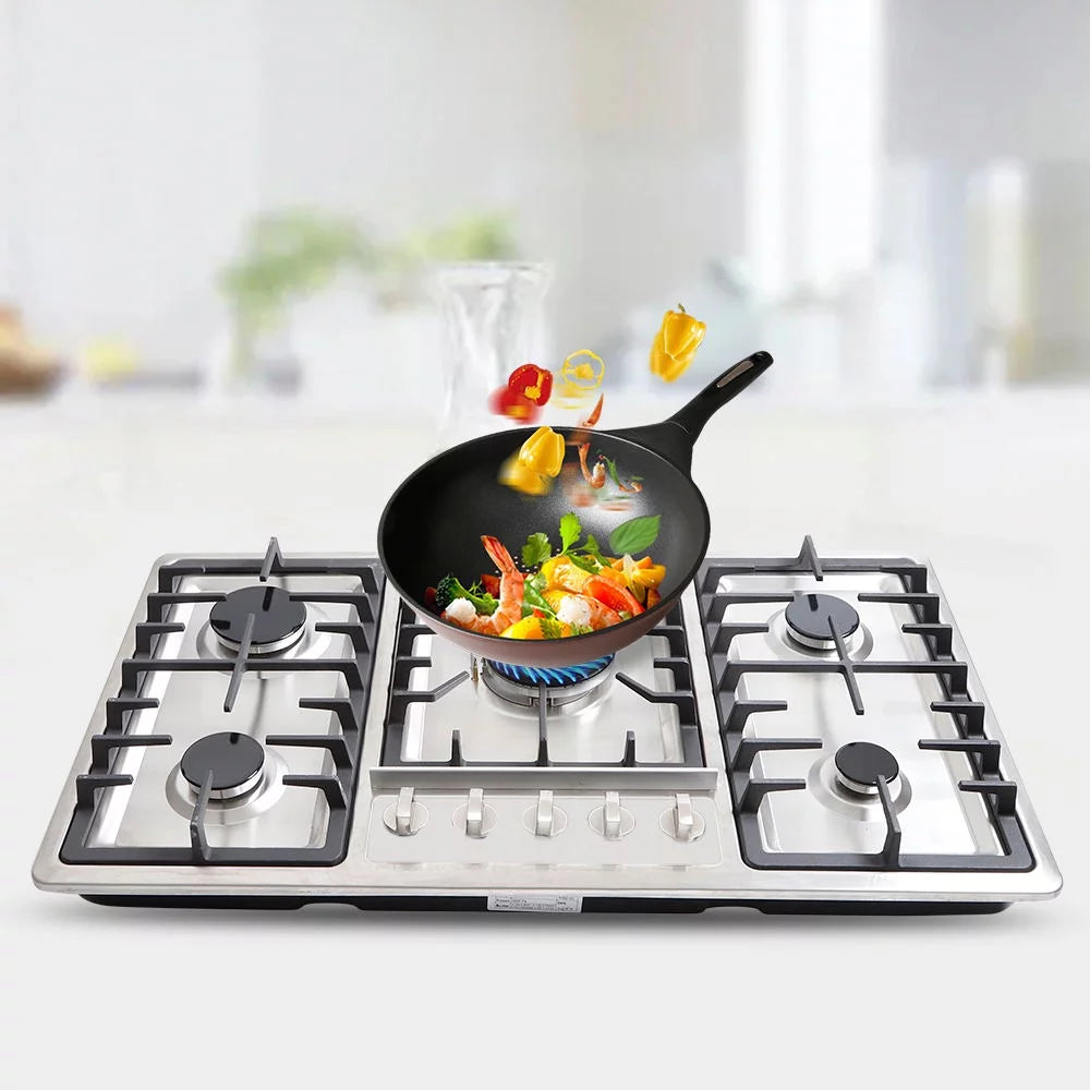 Stainless Steel 5 Burner Gas Cooktop Z266931