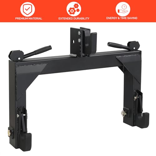 Black 27.5" Quick Hitch for Category 1 & 2 Tractors T2113