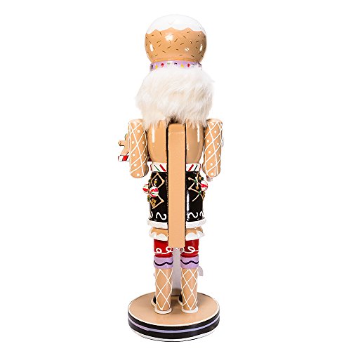 16-Inch Wooden Gingerbread Christmas Nutcracker I9512