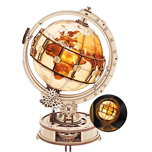 Illuminated Globe with Stand 180pcs 3D Wooden Puzzles T18976