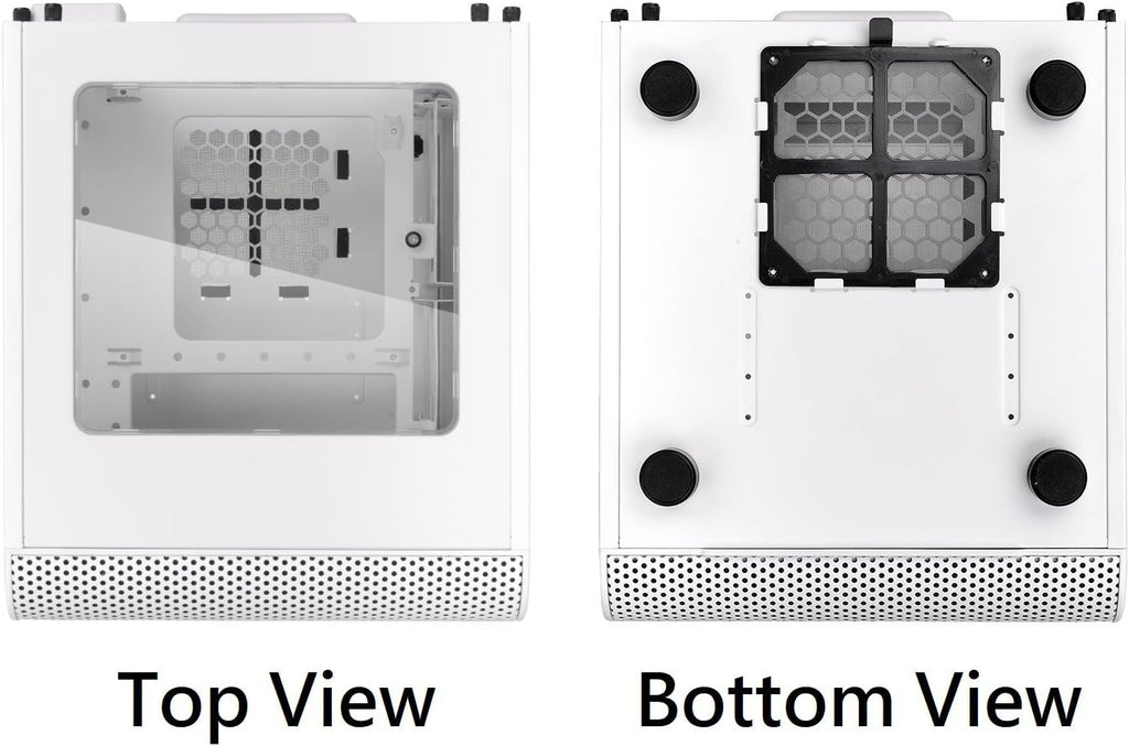 White Mini ITX Cube Computer Chassis Y597360