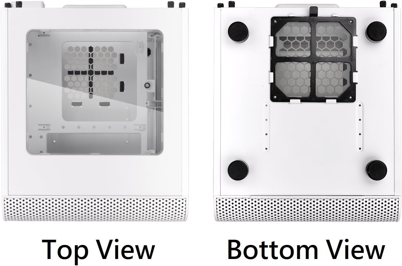 White Mini ITX Cube Computer Chassis Y597360