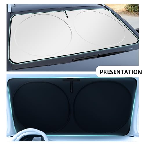 Car Sun Shade Windshield with Opening H500