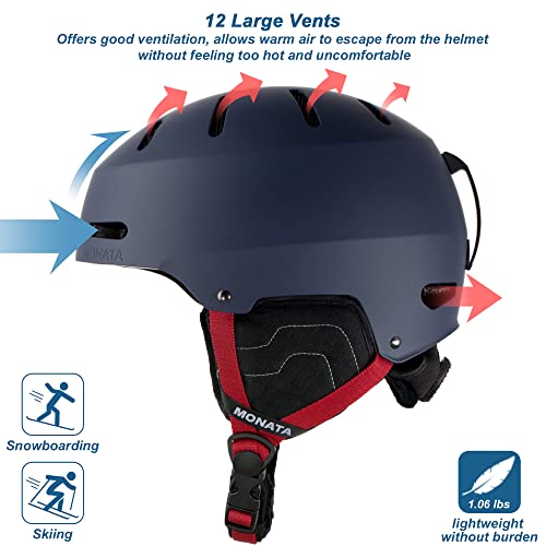 Ski Helmet Snowboard Helmet with Ear Pads Q108