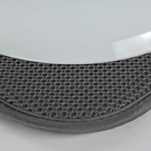 Black Mesh and Charcoal Grey Mesh 2 Pack Microfiber Dish Drying Mat S3516