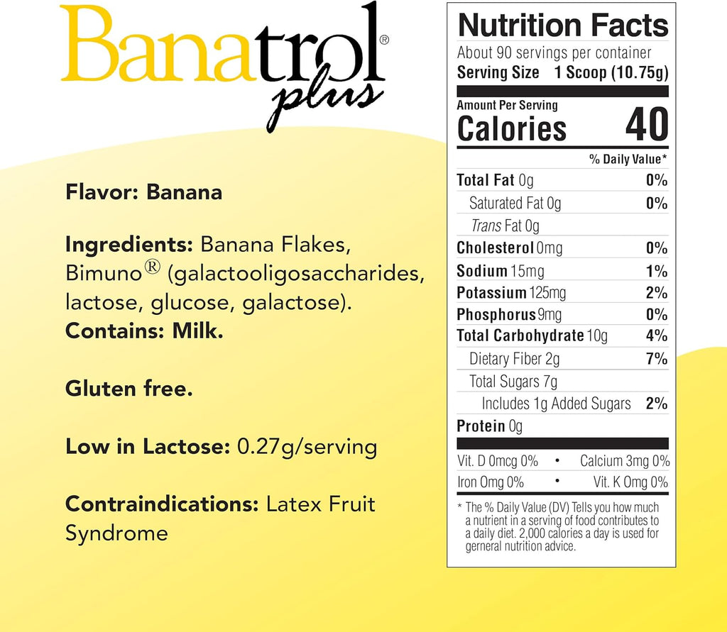 Natural Anti-Diarrheal with Prebiotics, 90 Servings (Banana) P3020