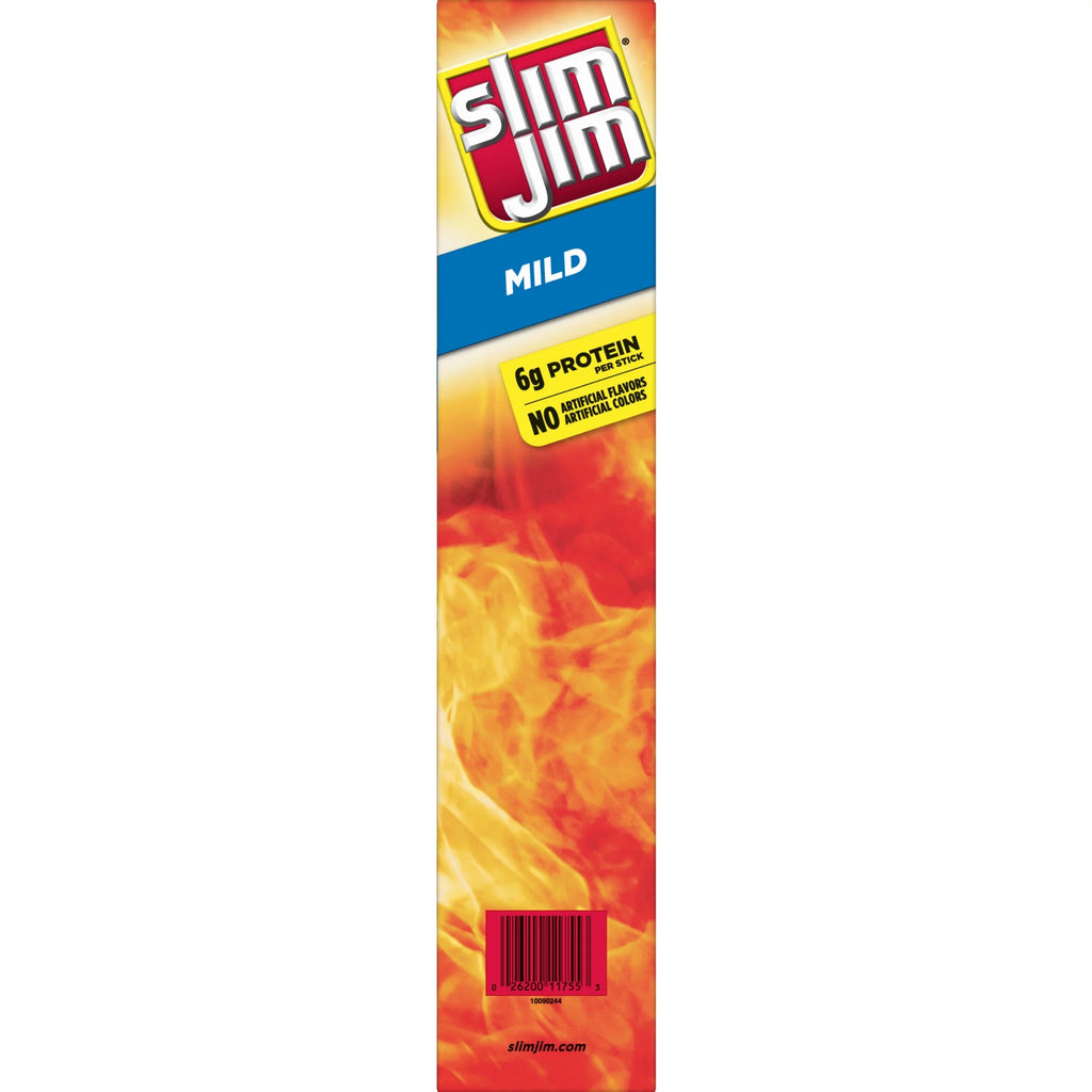 Slim Jim Mild Giant Smoked Snack Sticks, 0.97 Oz, 24 Ct C204