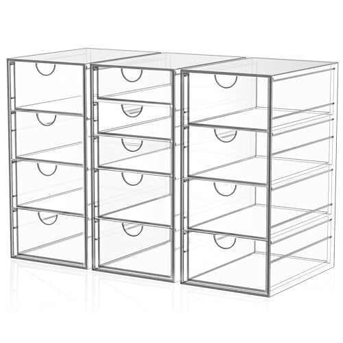 19 Drawer Clear Acrylic Makeup Organizer P332047