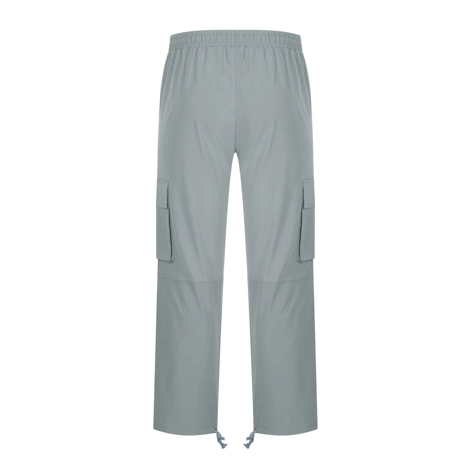 Mens Cargo Sweat Pants Relaxed Fit Baggy Joggers with Zipper Pockets R2667