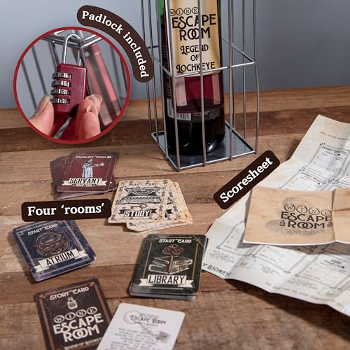 Escape Room Game Wine Bottle Puzzle Box G8598