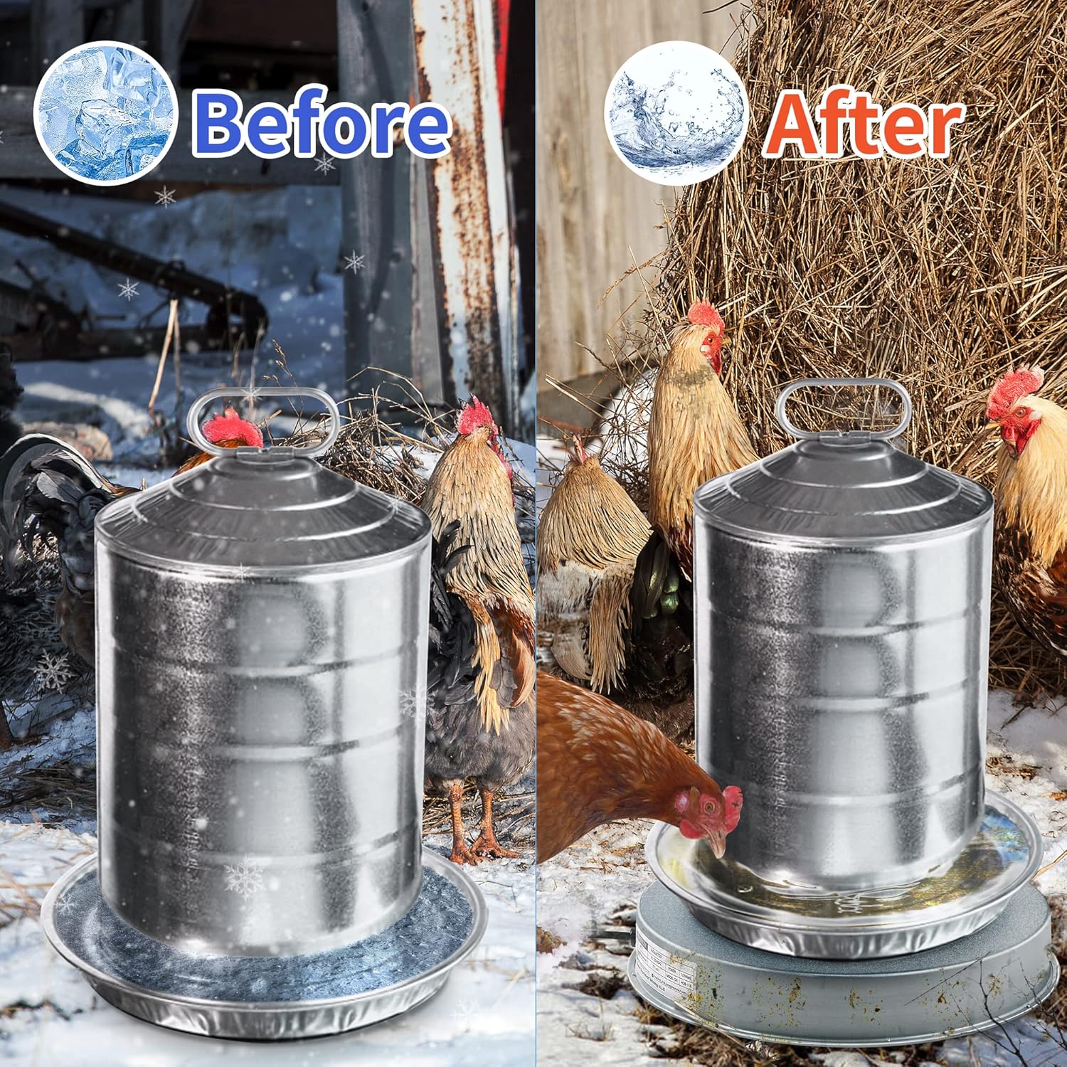 Heated Base Chicken Water Heater 125 Watts K364919