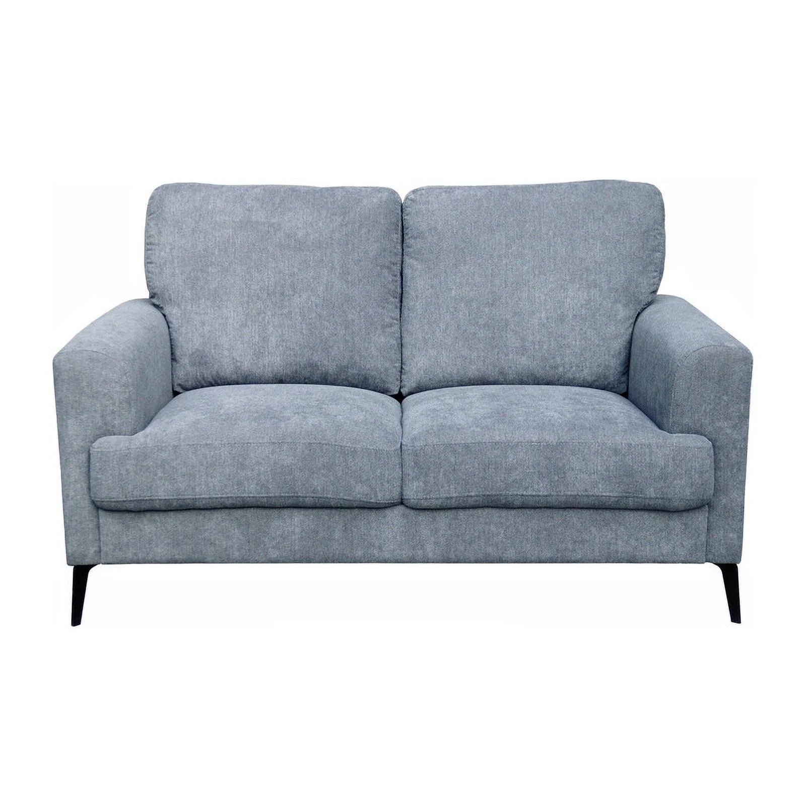 Gray Chenille Sofa Loveseat Chair Set P66248