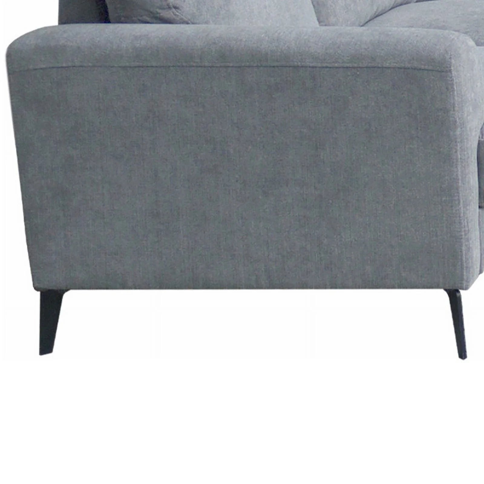 Gray Chenille Sofa Loveseat Chair Set P66248