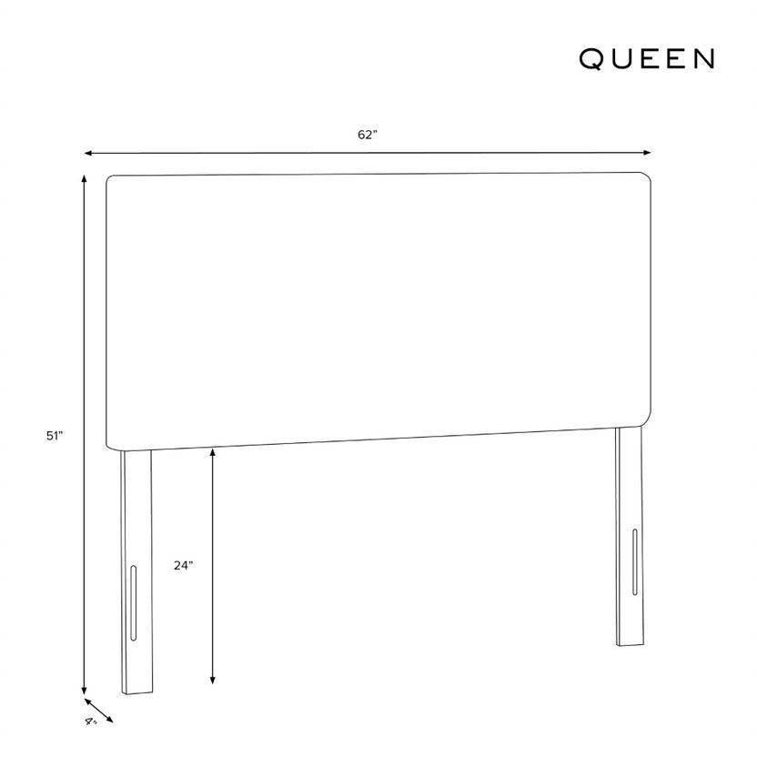 Cream Velvet Queen Headboard A46157