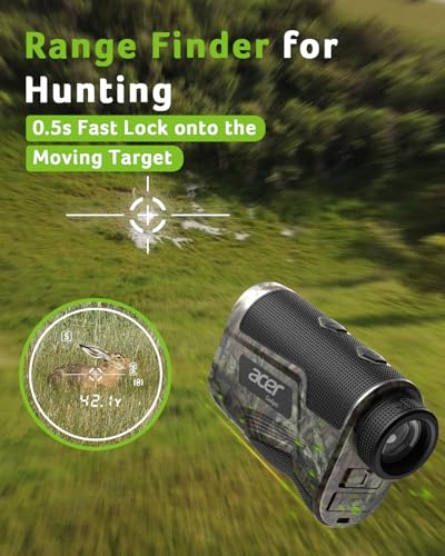 Golf Rangefinder with Slope, 6X Magnification, Rechargeable Battery D451