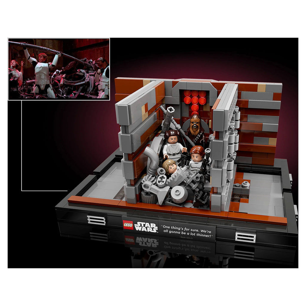LEGO Star Wars Death Star Trash Compactor Diorama 75339 Building Set with 6 Figures Y917