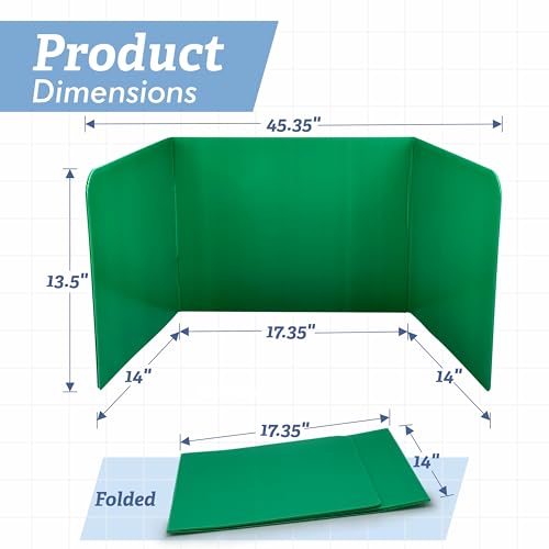 Plastic Desk Dividers 4 Pack (Black & White) T28900