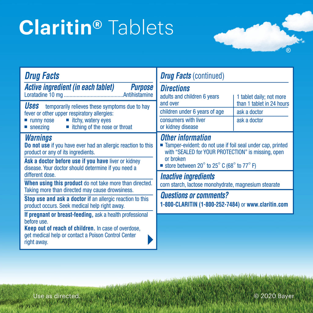 10 mg 85 Ct Non-Drowsy Allergy Relief Tablets K399474