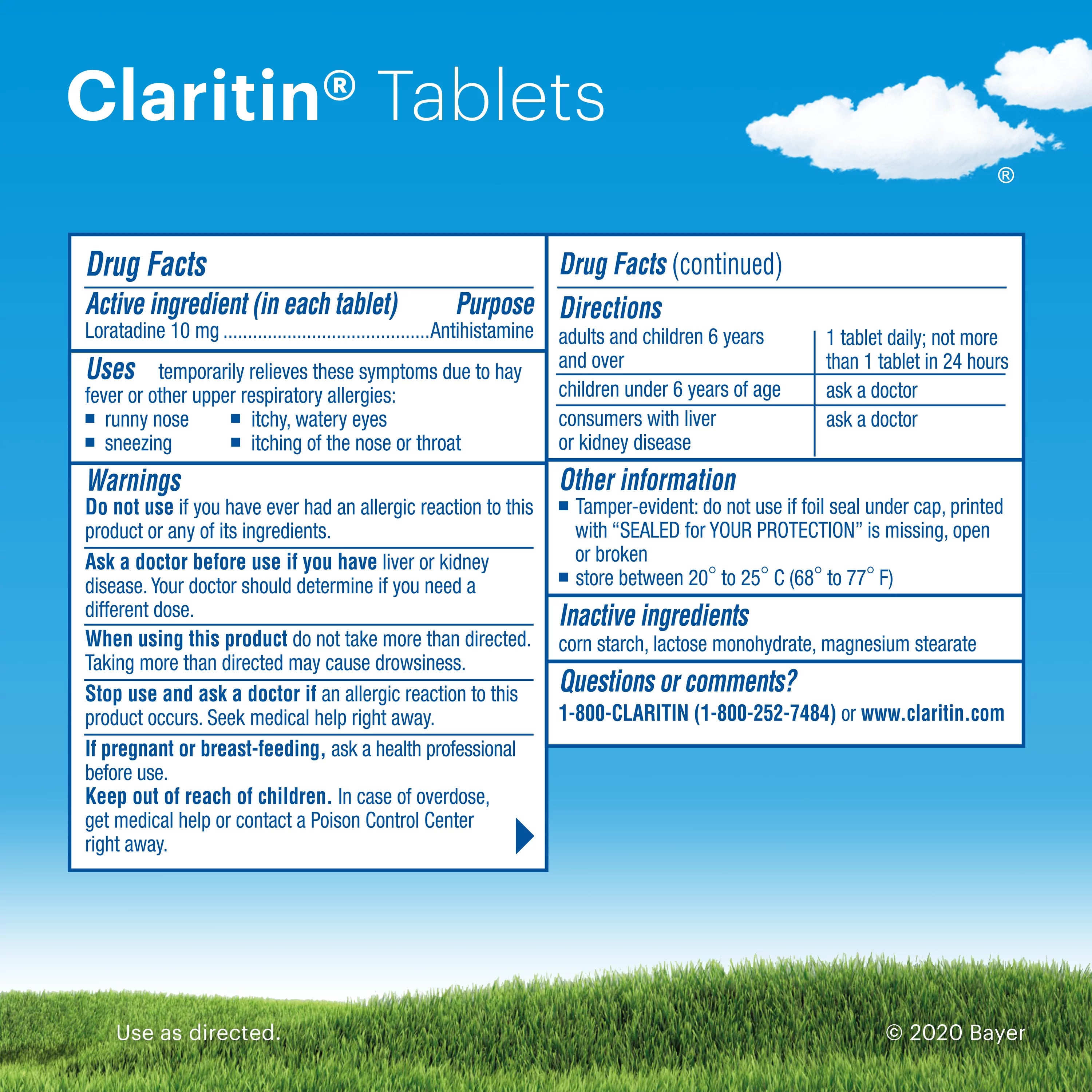 10 mg 85 Ct Non-Drowsy Allergy Relief Tablets K399474