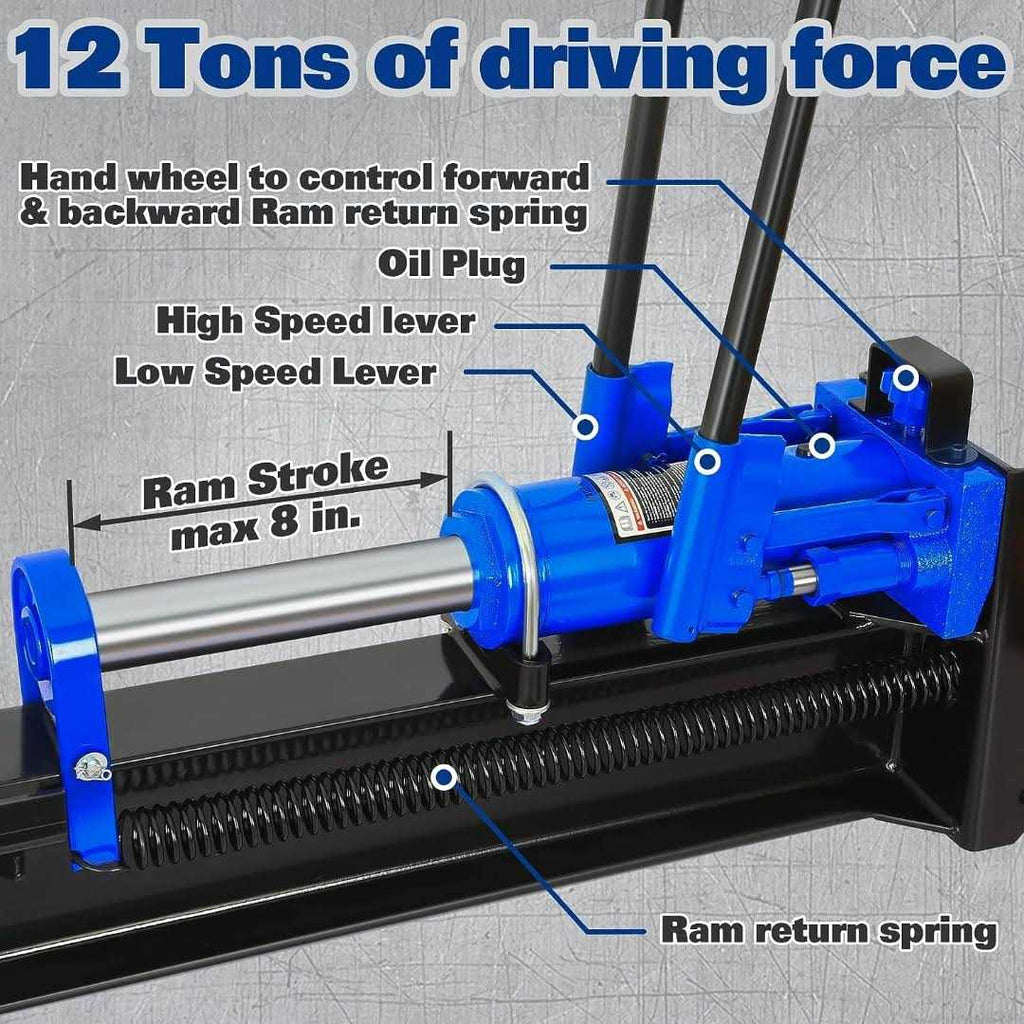 12 Ton Manual Hydraulic Wood Splitter O69939