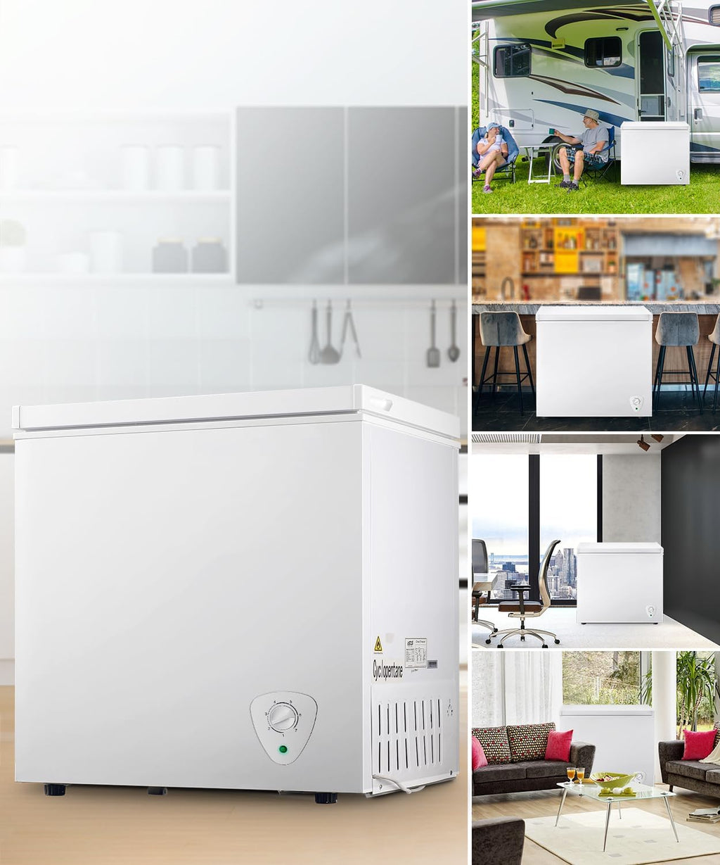 White 9.0 cu.ft Chest Freezer with Removable Basket Z4736