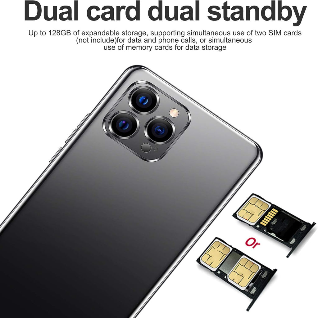 Black 6.26in Unlocked Android Smartphone M460747