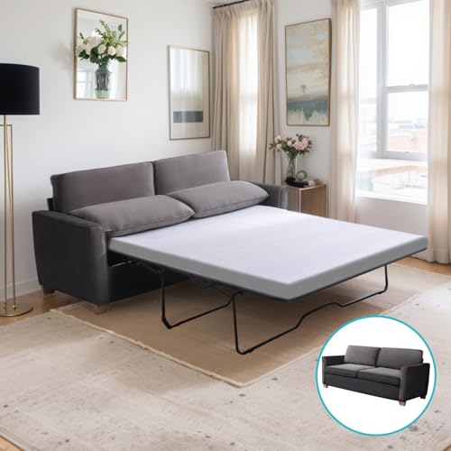 Queen Size Velvet Pull Out Sofa Bed X86812