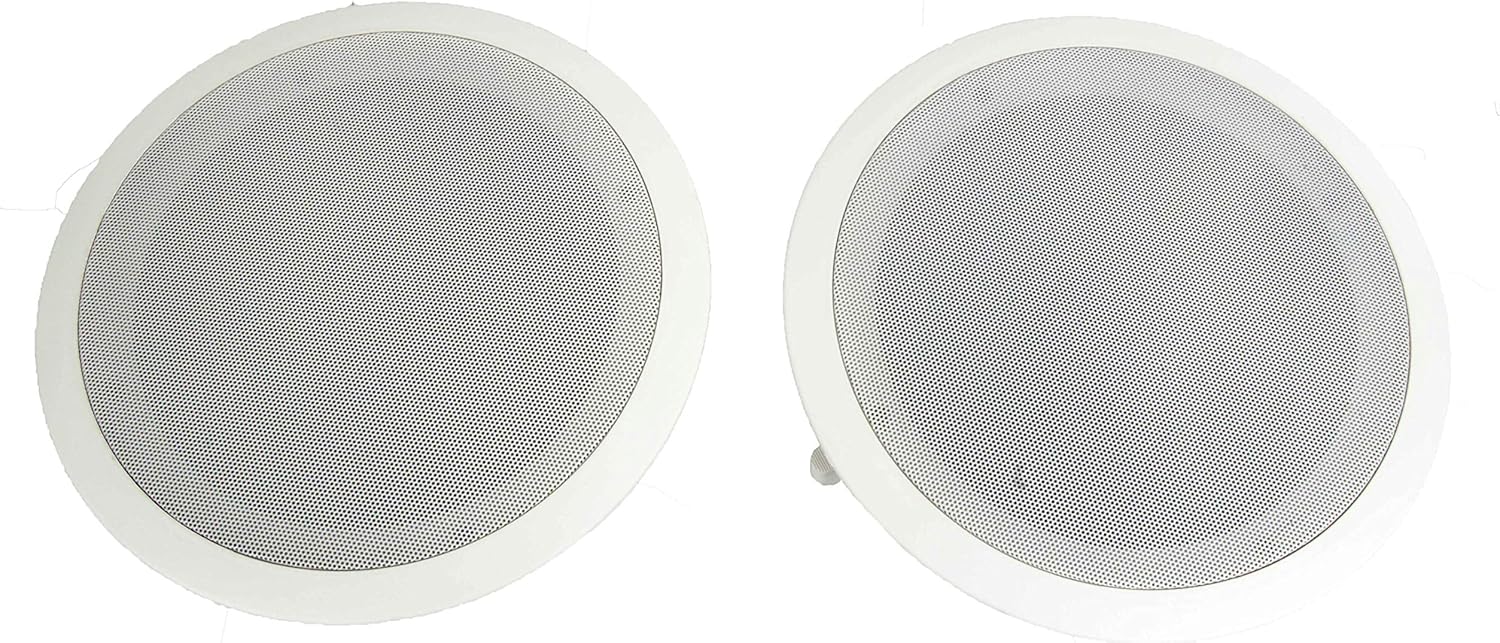 8" 1000W Round Wall And Ceiling Home Speakers 2 PAIR R457