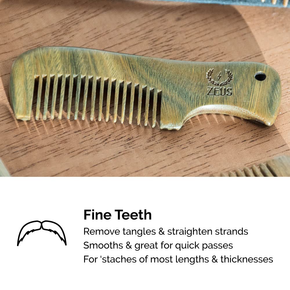 Sandalwood Mustache Comb H935784