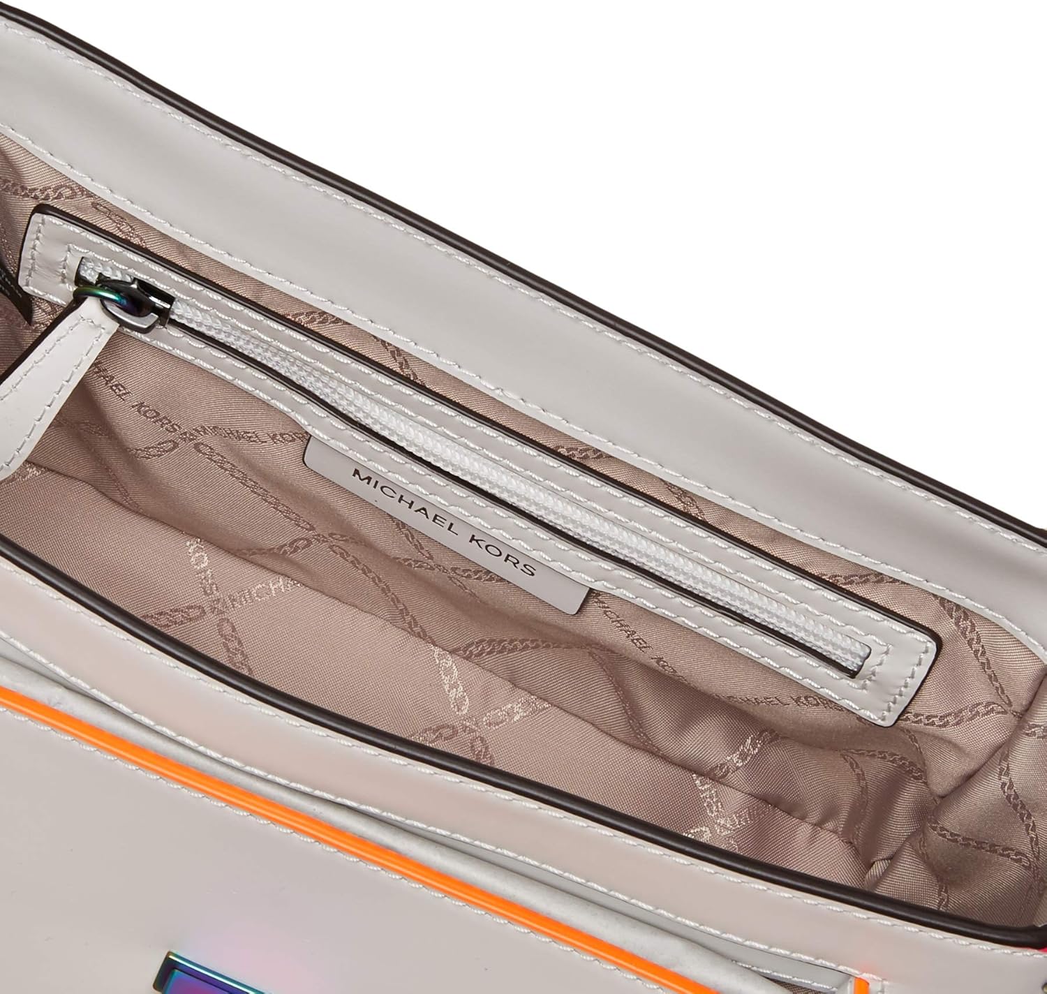Optic White Medium Top-Handle Satchel Y136