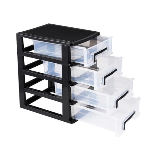 4 Drawer Plastic Desk Organizer V340