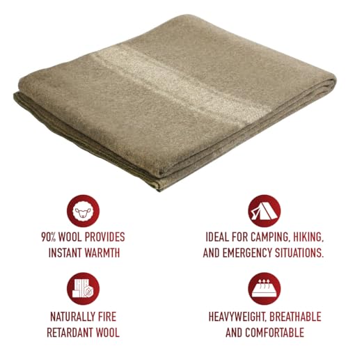 European Surplus Style Wool Blanket F2873