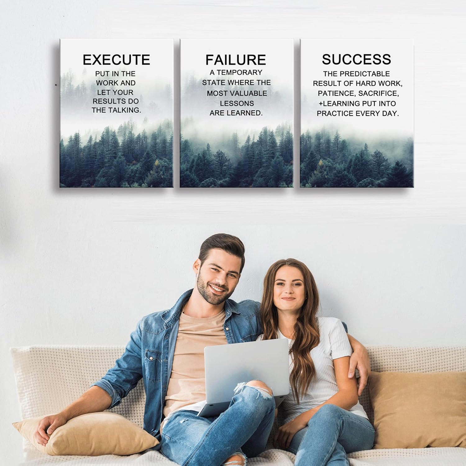 Set of 3 Canvas Wall Art X17257