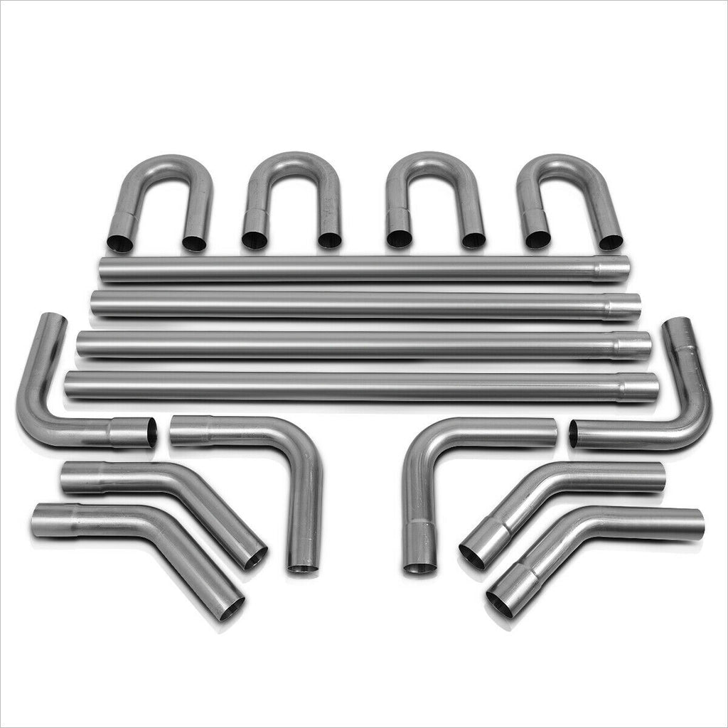 16x 3" OD Mandrel Exhaust Pipe Straight & Bend Kit P88648
