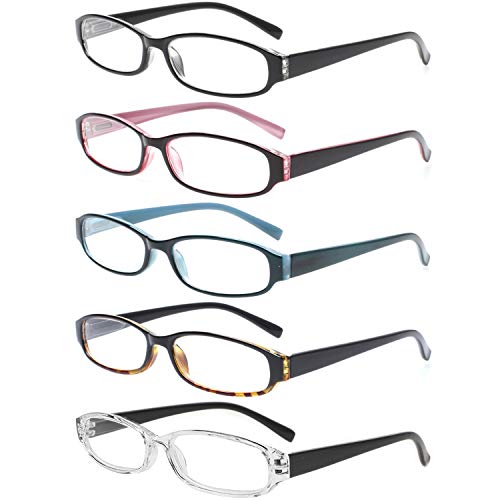 5 Pairs Spring Hinge Reading Glasses I220900
