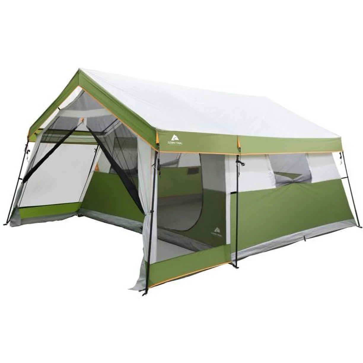 8-Person Family Cabin Tent with Screen Porch, Green X893395