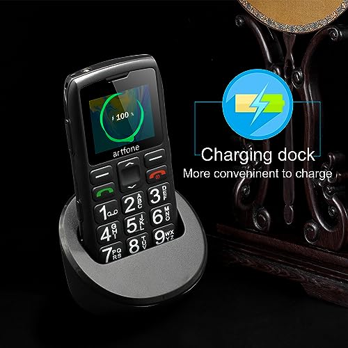 Black Big Button Cell Phone Unlocked LTE P756