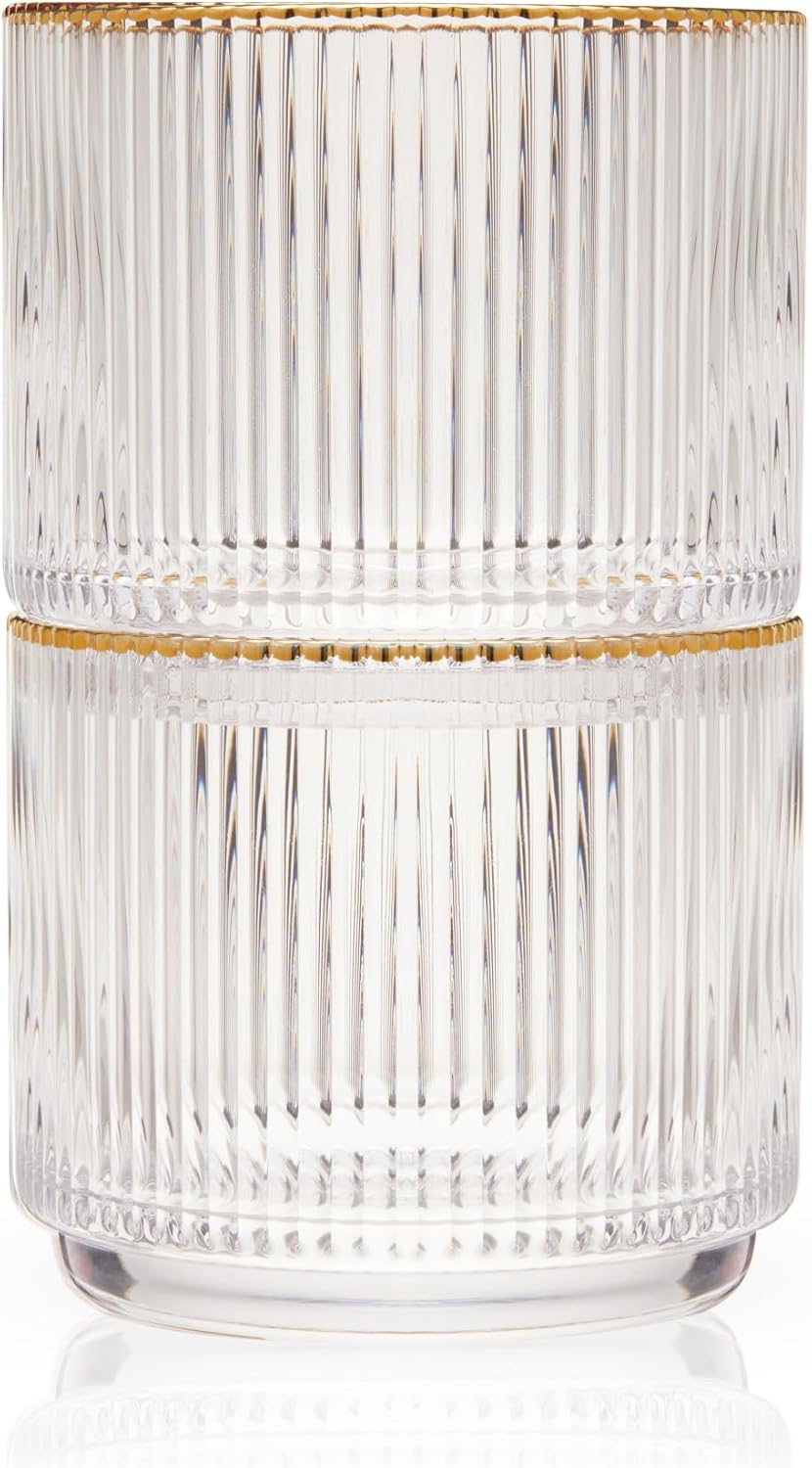 Crystal Lowball Tumblers 12oz Set of 2 Z299