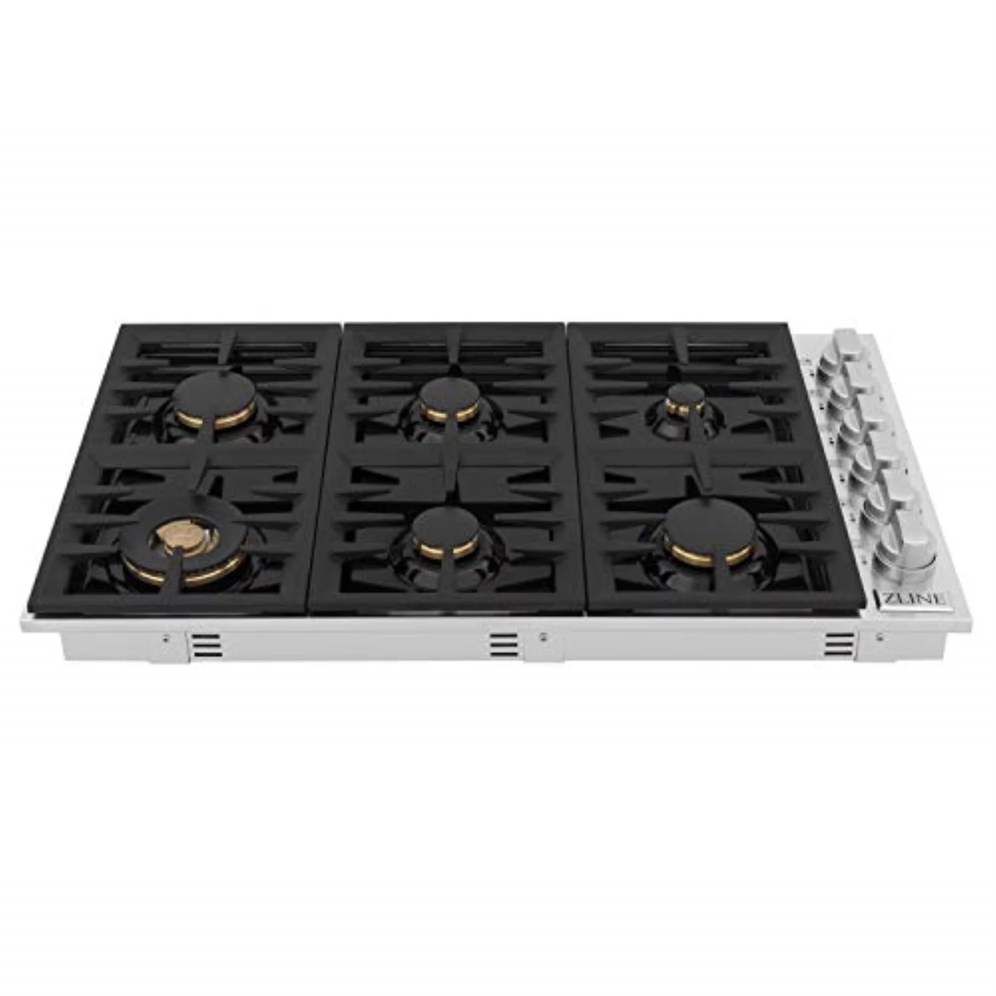 36 in. 6 Gas Burners Black Porcelain Dropin Cooktop Y25249