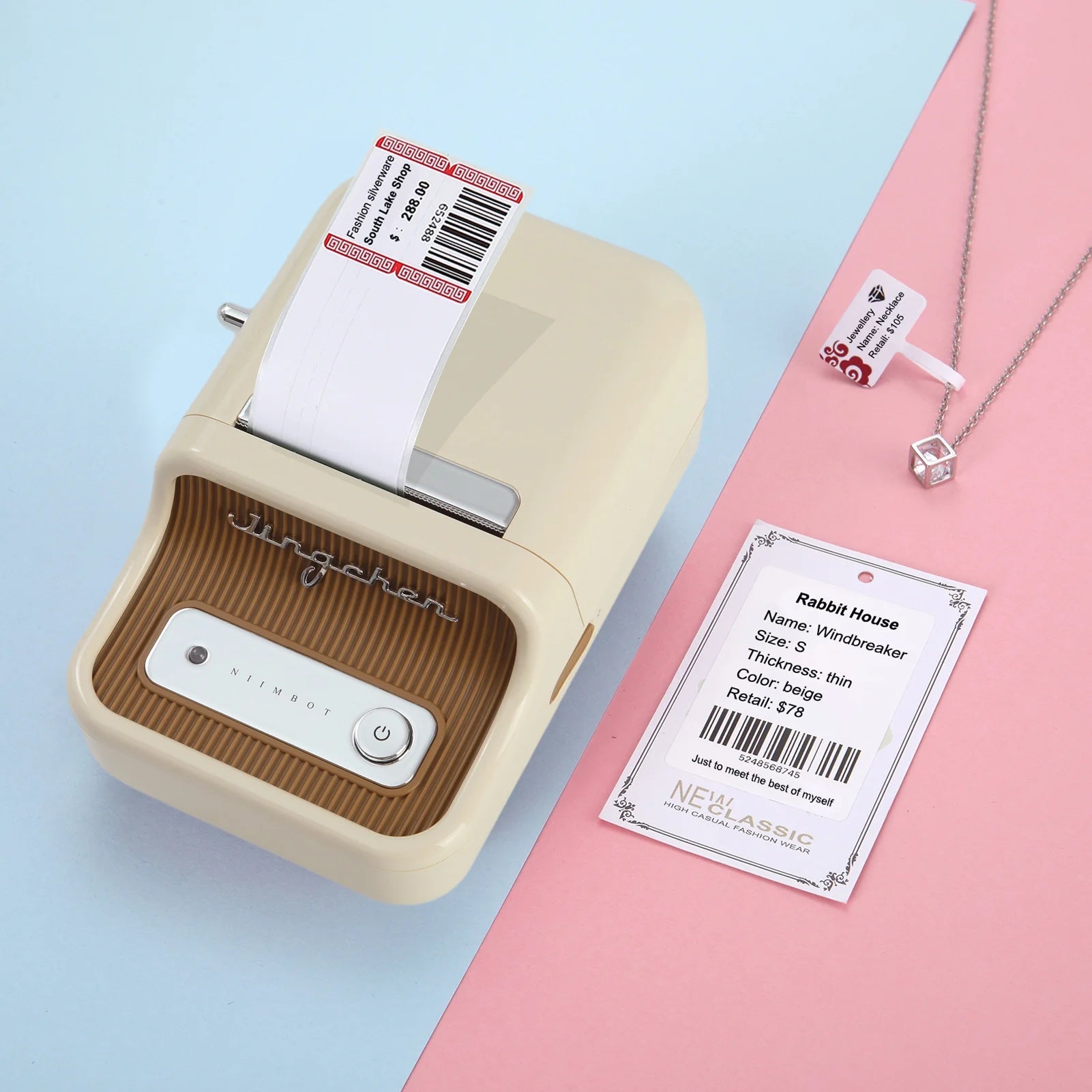 Wireless BT Thermal Label Printer D624904
