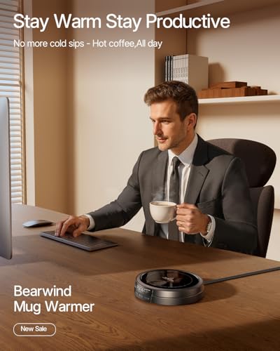 50W Fast Heating Cup Warmer with Smart Display U959028