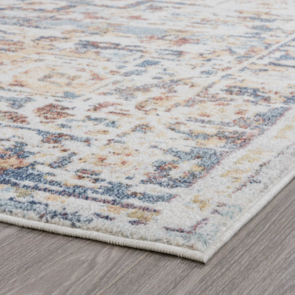 5x7 Area Rug Navy Cream D793954