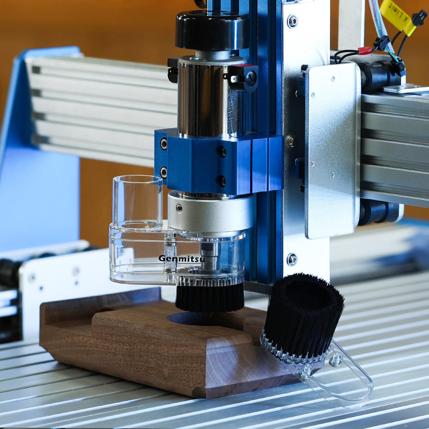 CNC Router Machine with Dust Shoe for 52mm Diameter Motor W7832