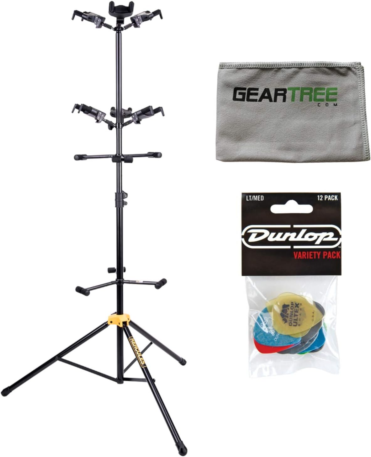 Universal 6-Piece Guitar Display Stand with Cloth P79594